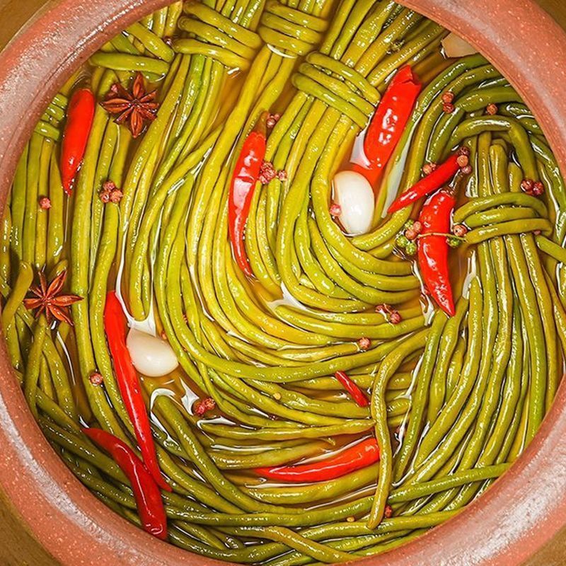 5斤酸豆角500g*5袋腌泡酸菜豇豆泡菜榨菜下饭菜咸菜酱菜500g袋装