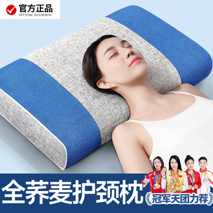 荞麦枕头成人大号护颈椎助睡眠荞麦皮官方旗舰店专用高硬枕不塌陷