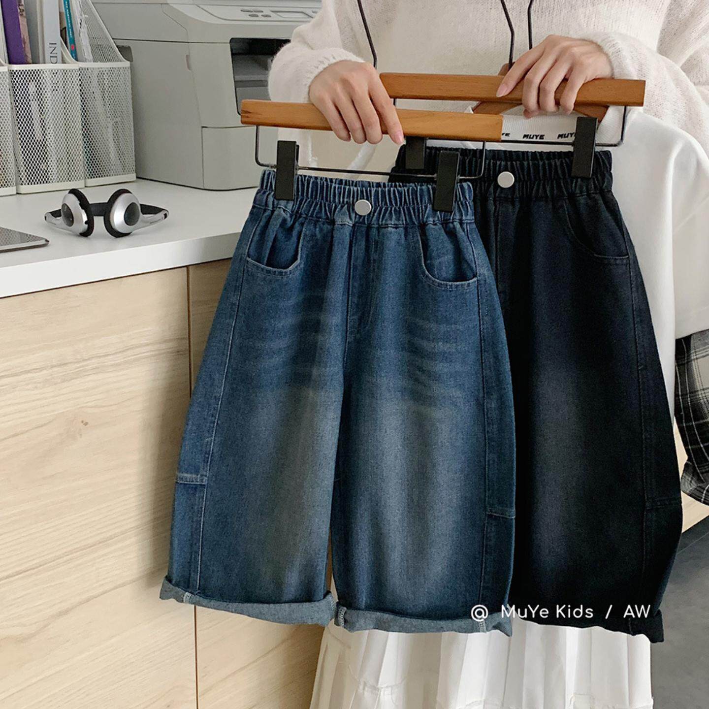 木野秋季牛仔裤湖州织里童装男童百搭宽松直筒裤儿童服饰休闲长裤