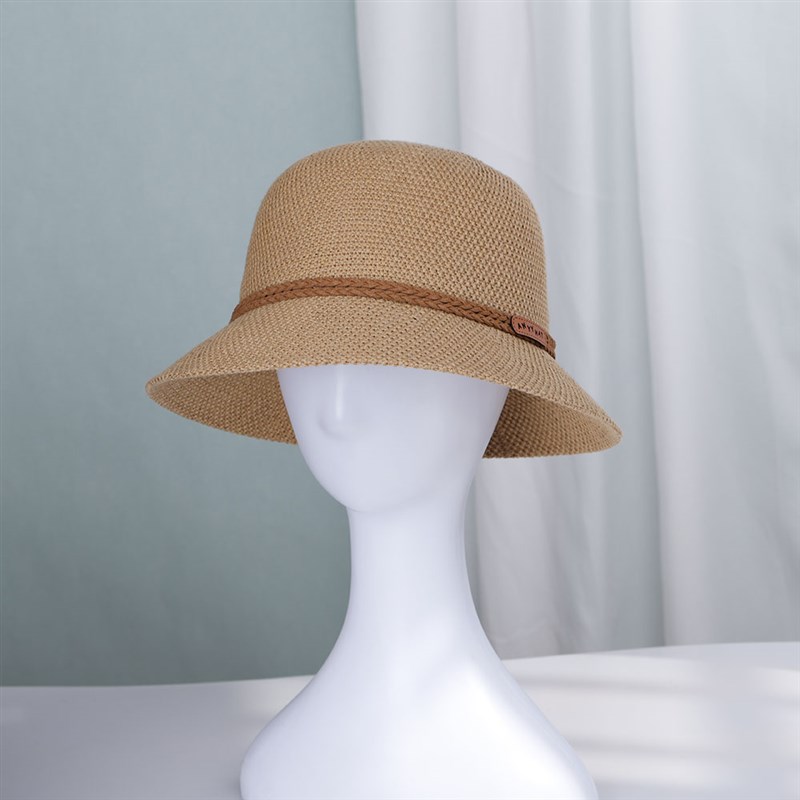 2022 NEW Womens Straw Hats Panamas UV Protection Sun Visor B