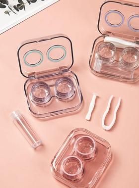 rtable Contact Lens Box for Women Travel Contact Lenses Case