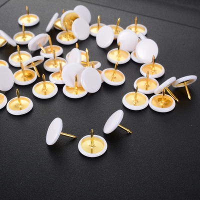 极速50pcs White Push Pins Thumb Thumbtack Tacks Board Pins f
