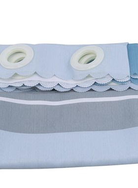 household door curtain landscape blue curtain partition curt