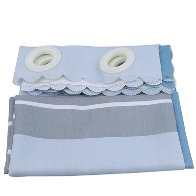 household door curtain landscape blue curtain partition curt