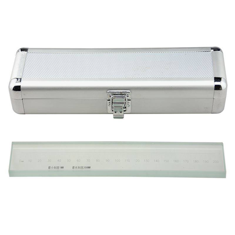 。玻璃线纹尺 比例尺光学校正尺 标准尺 200/300mm二次元校正尺现