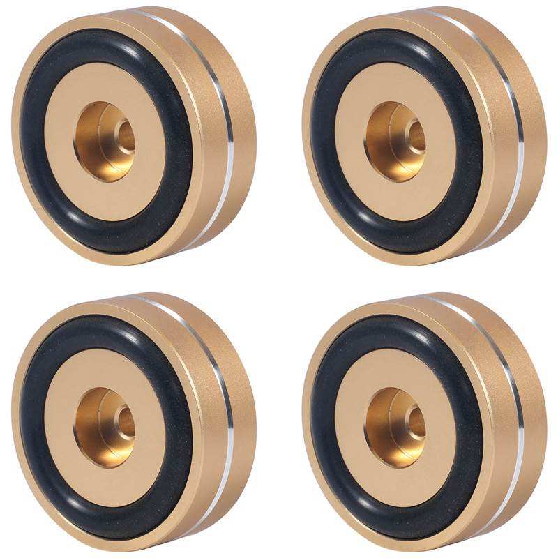 极速4PCS Turntable Isolation Feet Pads Aluminum Speaker Spik