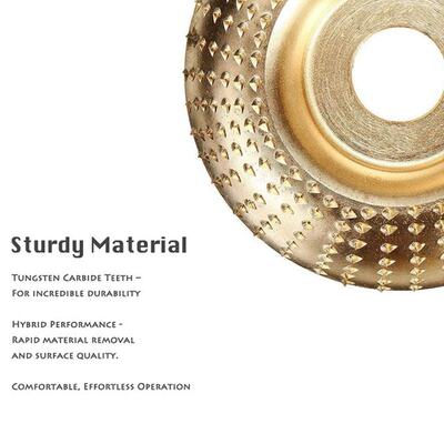极速3Pcs 100mm Wood Shaping Discs,Bore 22mm Carving Wheels,