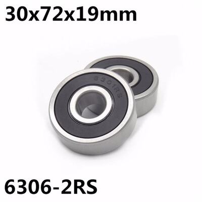 极速10Pcs 6306-2RS ball bearing 30x72x19 mm deep groove ball
