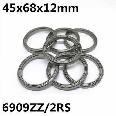 极速10PCS 6909ZZ 6909-2RS Thin wall ball bearings 45x68x12 m