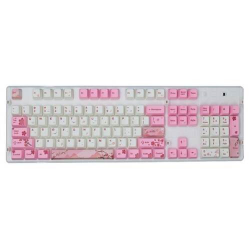 极速1 Set Replaceable PBT 104 Pcs KeyCaps OEM Height Colorfu