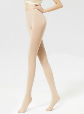 DOIAESKV Women Tights Plus Size 120D Autumn Warm Winter Flee