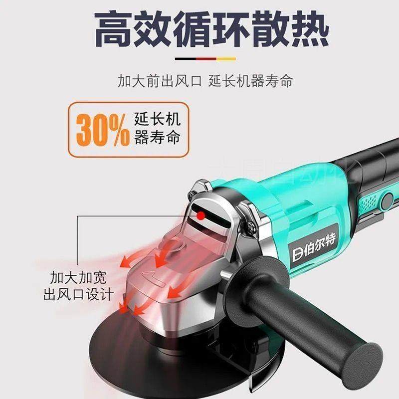 。无刷锂电充电角磨机扳手电动磨光机手电钻家用手砂轮家用
