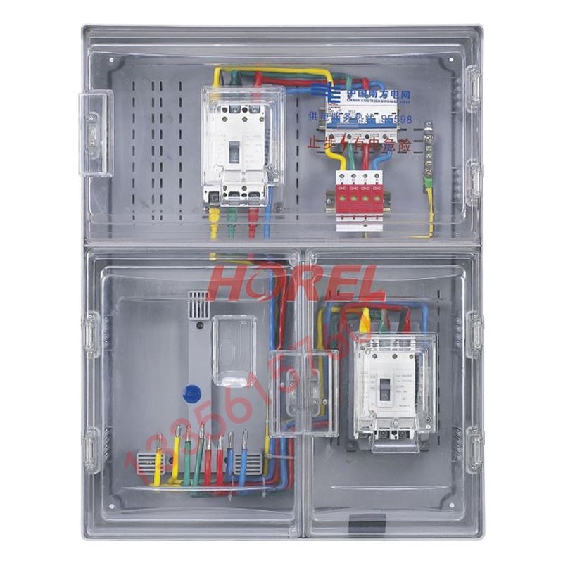 。南网费控电表箱三相动力电表箱 CT互感器电表箱三相1户透明电表