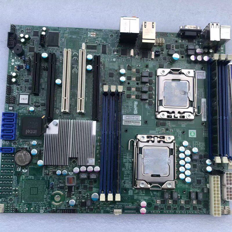 极速现货 超微X8DAL-I 主板1366针双路工作站伺服器主板X8DAL-I带