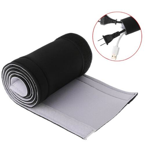 极速Cable Management Sleeve Flexible Neoprene Wrap Wire Cord