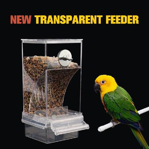 极速Pet Bird Prevention Splash Food Container Parrot Hanging
