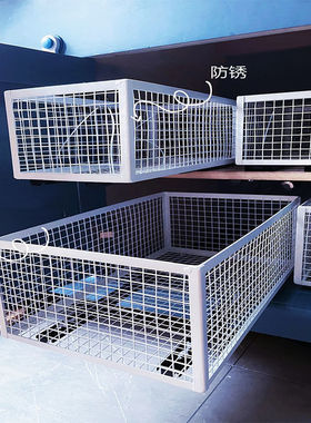 欧式工业风铁艺收纳整理盒儿童零食收纳筐收纳框拉篮厨房橱柜抽屉