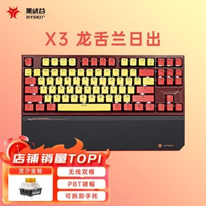 黑峡谷(Hyeku)X3有线/无线2.4G双模机械键盘87键PBT键帽凯华BOX