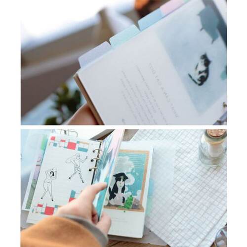 极速1Set Fresh Clear Style Diary Paper Planner Binders A5 A6