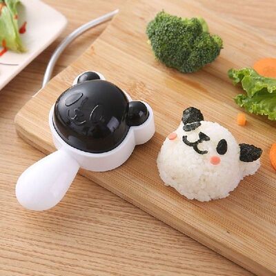 极速Cute Panda Onigiri Shaper Rice Ball Mold DIY Sushi Mould