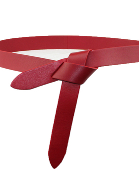 Newest Design Knot Cowskin Belts For Women Soft Real Leather