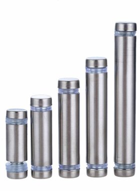 极速10Pcs Double Head Advertisement Standoffs Bolts Mount Ad