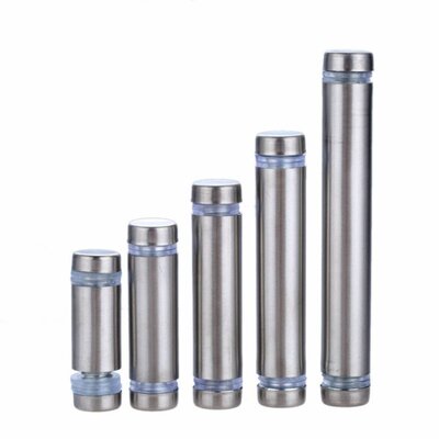 极速10Pcs Double Head Advertisement Standoffs Bolts Mount Ad
