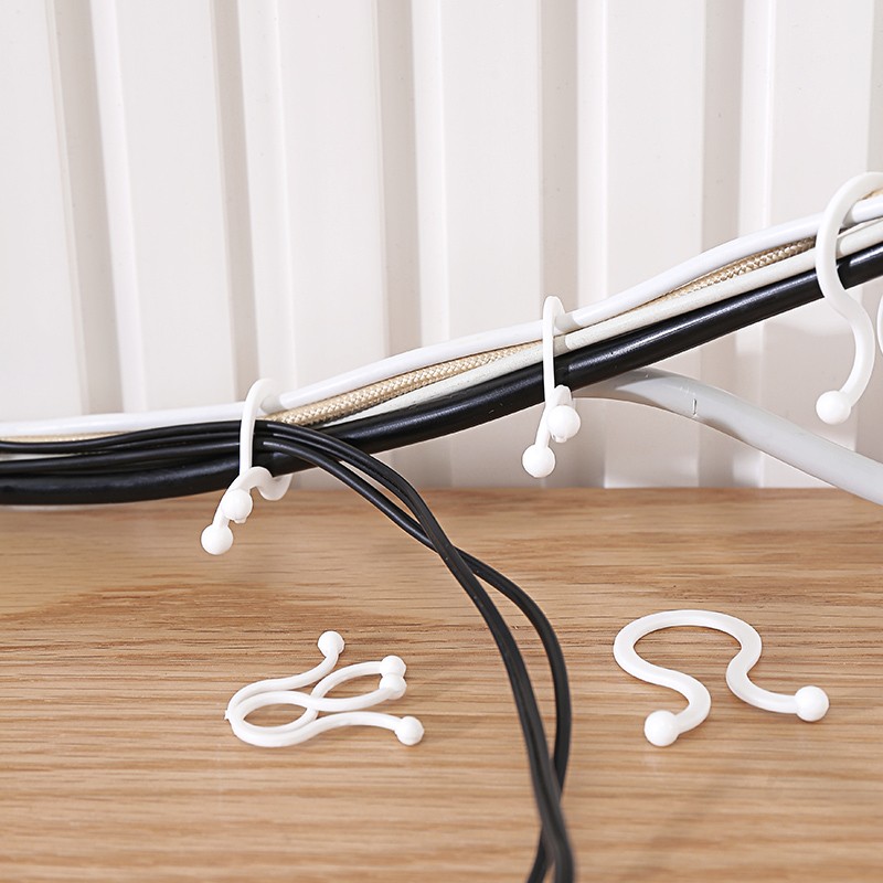 日本桌面理线器束带电线扣束线器网线收纳整理神器固定数据线扎带