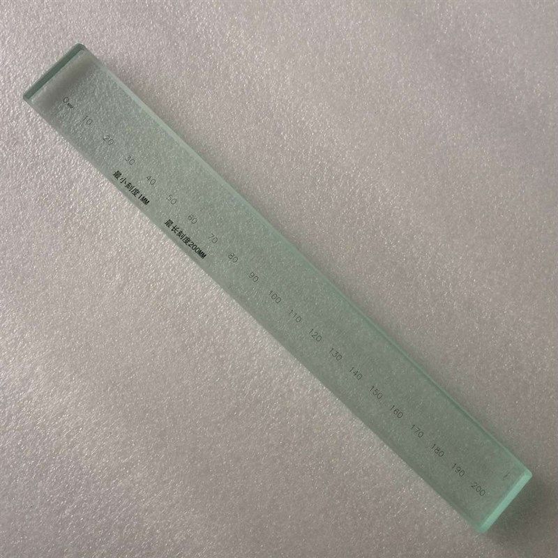 。玻璃线纹尺 比例尺光学校正尺 标准尺 200/300mm二次元校正尺现