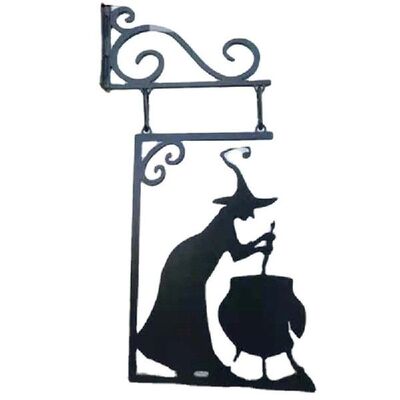 极速Halloween Witch Wall Silhouette Garden Corner Decorating