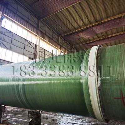 新玻璃钢化粪池100方化粪桶可定制机械缠绕绿色地埋一体成品隔品