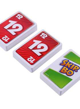 1Box162 Cards Solitaire UN SKIP BO Card Game The Sequencing