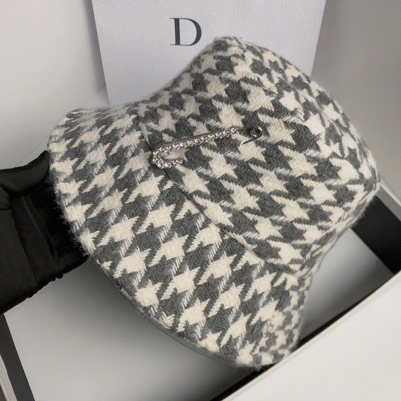 Autumn and Winter Double Layer Woolen Fisherman Hat Korean R