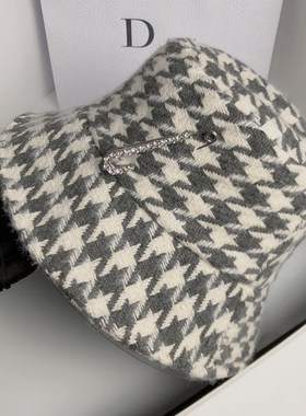 Autumn and Winter Double Layer Woolen Fisherman Hat Korean R