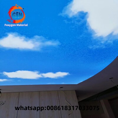 极速interior decor material plaster pvc stretch ceiling film