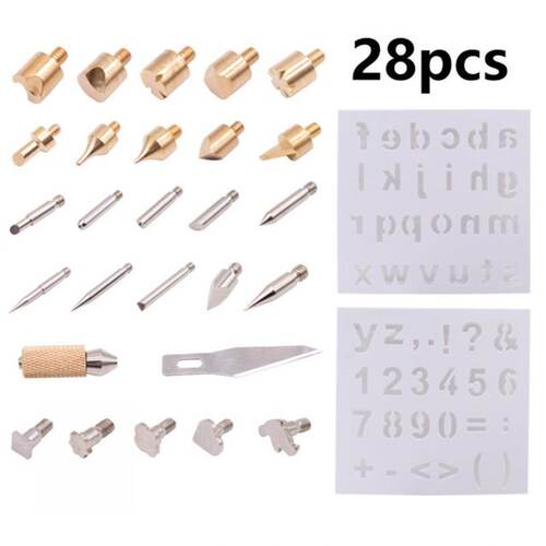 极速30W Wood Burning Carving Pyrography Pen Kit Adjustable T