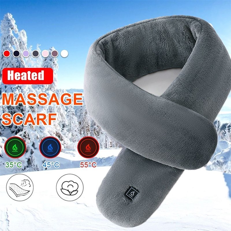 Fashion Pad Shawl USB Charging Solid Color Warmer Shawl Elec