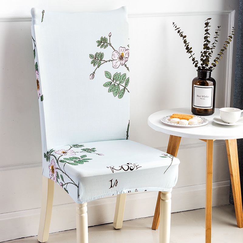 椅子套印花椅套弹力酒店家用椅垫防尘保护套