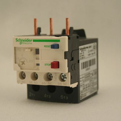 。原装施耐德热过载继电器TeSys D系列 LRD07C 整定电流1.6-2.5A
