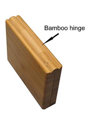 1 Piece Bamboo Empty Eye Shadow Case Box Double Grid Tinplat