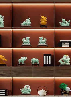 新中式摆件高端样板房创意客厅酒柜玄关博古架书房禅意家居装饰品