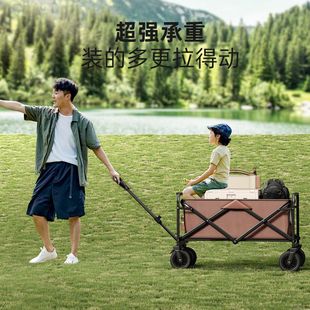 营地车聚拢露营推车可折叠户外小推车大野推车拉杆拉车桌板野营