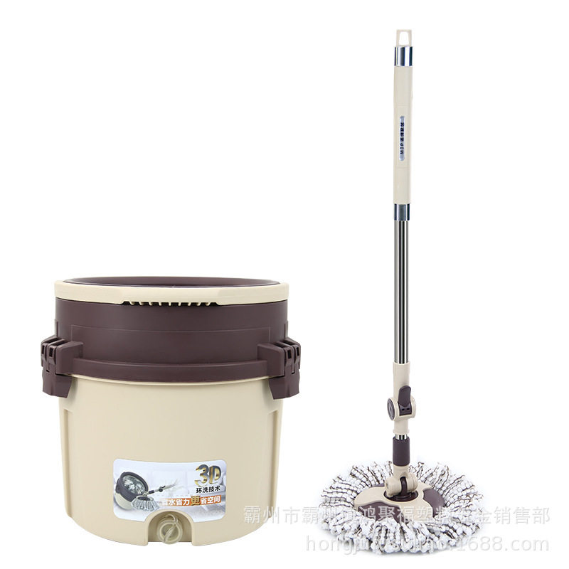 升降二合一拖把桶金属篮单桶手压旋转升降免手洗拖把