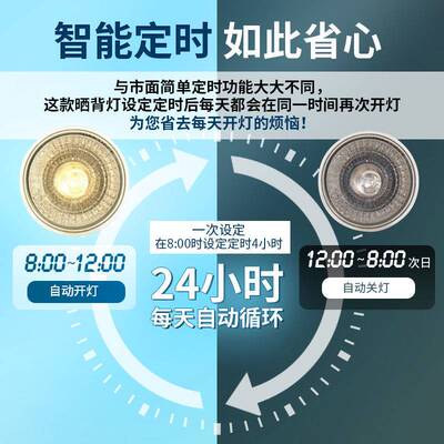 极速乌龟晒背灯uvb太阳能灯鱼缸照明爬宠烤背专用灯泡加热灯保温