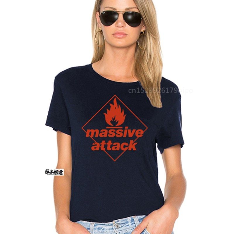 New Authentic Massive Attack Blue Lines Album Soft Adult T-S
