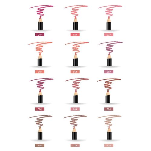 极速12 Colors Profess Multi-functional Lipliner Pencil Long