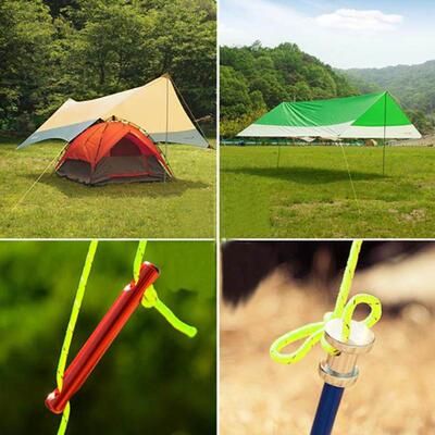 极速20m50m Reflective Guyline Tent Rope Runners Fluorescent