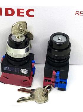 原装IDEC和泉ASW31K11三档从右复位钥匙开关ASW31K20 02 22 10 01