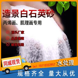 四川石白沙子灭砂石英纯白石英缸白烟沙酒店桶烟灰砂色细沙用垃圾