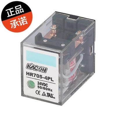 韩国凯昆机电KACON- 中间继电器 带LED灯 HR705-4PL 110VAC